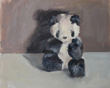 Картина под названием "peluche-panda.jpg" - An'So Bessières, Подлинное произведение искусства, Масло
