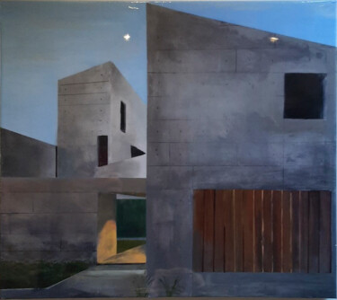 Malerei mit dem Titel "Michiels house" von Ana Del Castillo Ibarrola, Original-Kunstwerk, Acryl