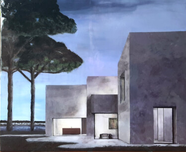 Pittura intitolato "Michiel s house 3" da Ana Del Castillo Ibarrola, Opera d'arte originale, Acrilico