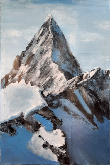Painting titled "Matterhorn" by Ana Del Castillo Ibarrola, Original Artwork, Acrylic