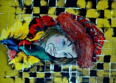 Peinture intitulée "Alba-Chiara" par Ana D'Lyne, Œuvre d'art originale