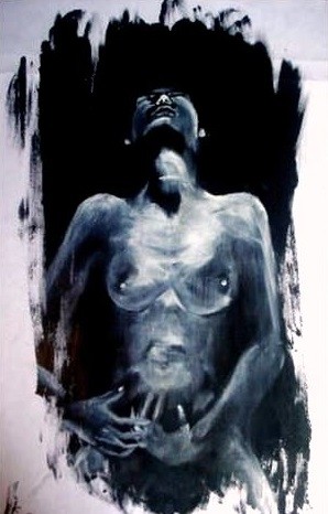 Peinture intitulée "Femme" par Ana D'Lyne, Œuvre d'art originale