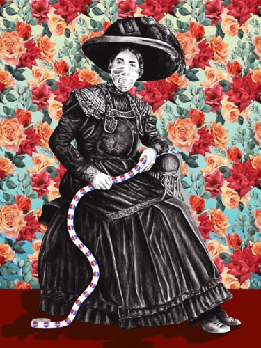Digital Arts titled "Victorian Outlaw" by Ana Gadish-Linares, Original Artwork, Digital Painting