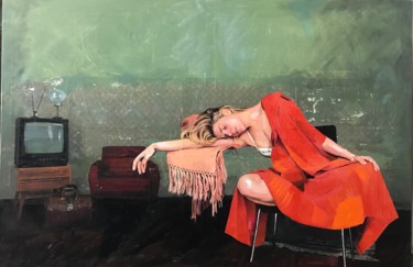 Painting titled "“I’m so pathetic wh…" by Ana Golovic, Original Artwork, Oil