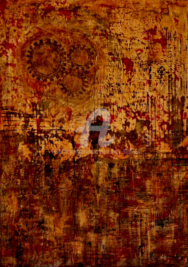 Pittura intitolato "Industrie / Indústr…" da Ana Gonçalves, Opera d'arte originale, Acrilico