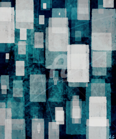 Digitale Kunst mit dem Titel "Abstract43" von Ana Gonçalves, Original-Kunstwerk, Digitale Malerei