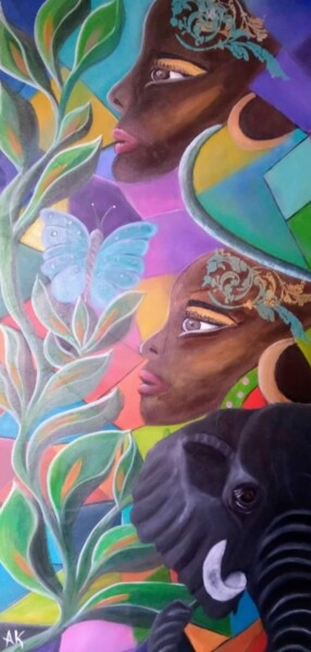绘画 标题为“Africa” 由Ana Kandsmar, 原创艺术品, 丙烯