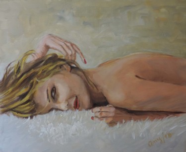 Painting titled "Sosiego" by Ana María Real, Original Artwork