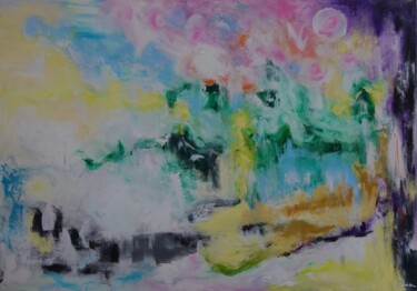 Картина под названием "heaven on Earth" - Ana Maria Guta, Подлинное произведение искусства, Акрил Установлен на Деревянная р…
