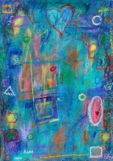Painting titled "joy of little things" by Ana Maria Guta, Original Artwork, Acrylic