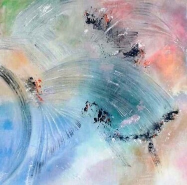 Malerei mit dem Titel "L'eau vive" von Ana Maria Rodriguez (AnaRz), Original-Kunstwerk, Öl