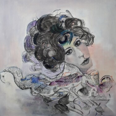 Pittura intitolato "Sweet woman" da Ana Maria Rodriguez (AnaRz), Opera d'arte originale, Olio