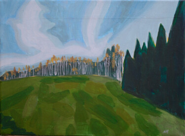 Malerei mit dem Titel "Landscape 6 - North…" von Ana Marković, Original-Kunstwerk, Acryl