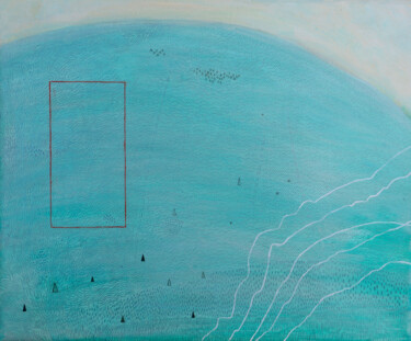 Картина под названием "Great Plans" - Ana Marković, Подлинное произведение искусства, Масло Установлен на Деревянная рама дл…