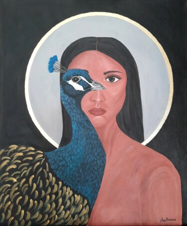 Pintura titulada "REBIRTH" por Ana Noronha, Obra de arte original, Acrílico Montado en Bastidor de camilla de madera