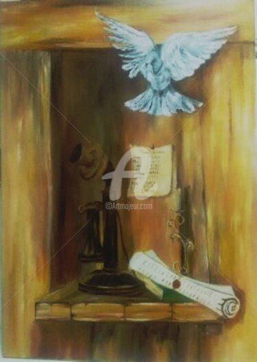 Painting titled "vamos-falar.jpg" by Ana Pacheco, Original Artwork, Acrylic