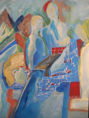 Malerei mit dem Titel "Oriente" von Ana, Original-Kunstwerk, Öl