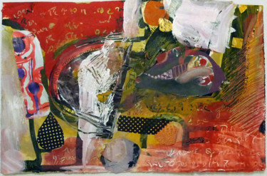 Peinture intitulée "Abstracções sobre o…" par Ana, Œuvre d'art originale, Acrylique