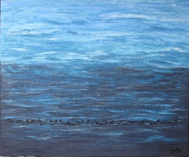 Pintura titulada "Mediterráneo" por Ana María Beaulieu, Obra de arte original