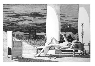 Рисунок под названием "глава 26, "Погребен…" - Andrey Nabokov, Подлинное произведение искусства, Другой