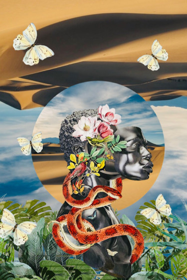 Colagens intitulada "Simbologia por trás…" por Lonven'S Art Collage, Obras de arte originais, Colagens