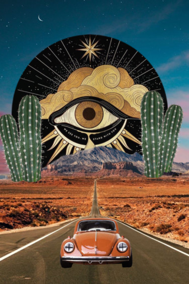 「Roadtrip」というタイトルのコラージュ Lonven'S Art Collageによって, オリジナルのアートワーク, コラージュ