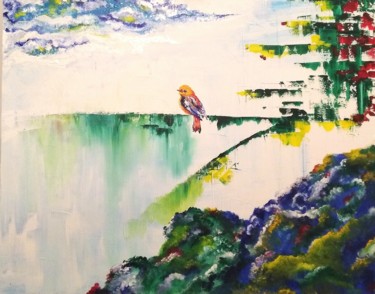 Painting titled "Breathe" by Ana, Original Artwork, Acrylic