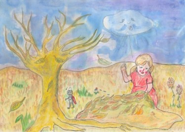 Malerei mit dem Titel "Children`s illustra…" von Ana Macovei, Original-Kunstwerk, Öl