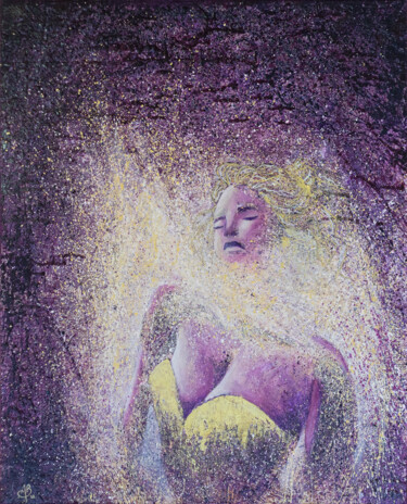 Peinture intitulée "Dans un souffle d'i…" par Anaïs Bonaventure, Œuvre d'art originale, Huile Monté sur Châssis en bois