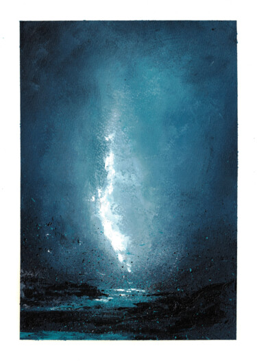 Peinture intitulée "Orage" par Anaïs Bonaventure, Œuvre d'art originale, Huile