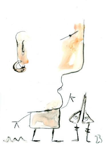 Drawing titled "109" by Anaïsberg, Original Artwork, Watercolor