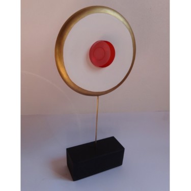 Sculpture intitulée "Sculpture Cercle lu…" par Anaïs Préaudat, Œuvre d'art originale, Plâtre