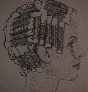 Peinture intitulée "Pour salon de coiff…" par Angély'S, Œuvre d'art originale