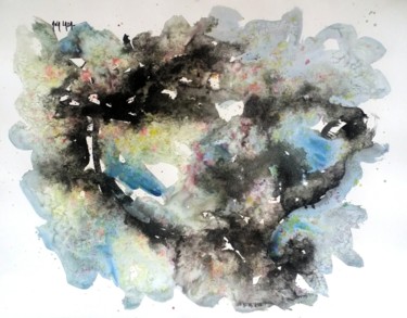 Malerei mit dem Titel "W10" von Ana Laza, Original-Kunstwerk, Aquarell