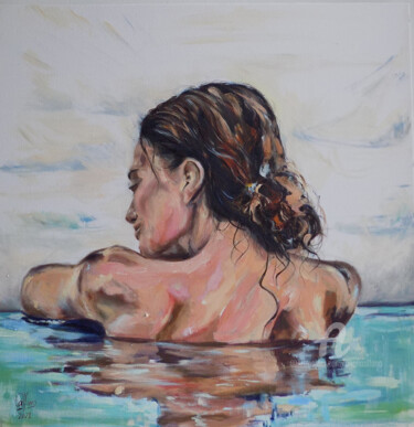 Exhala Painting titled "Exhala" by Analía Alfano, Original Art, Oil