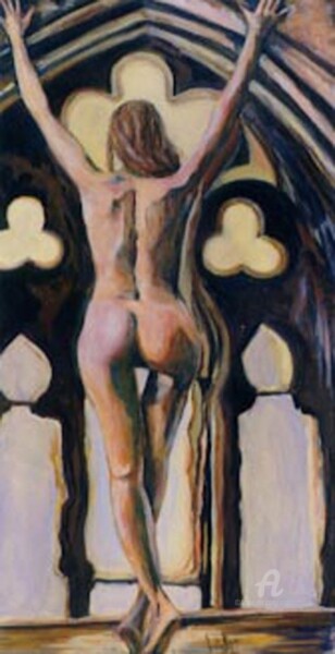 Pintura titulada "desnudo 01" por Analía Alfano, Obra de arte original, Oleo