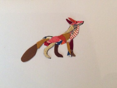 Collages titled "Little Fox. Petit R…" by Ana-Luisa De Cavilla Scrutton, Original Artwork, Collages