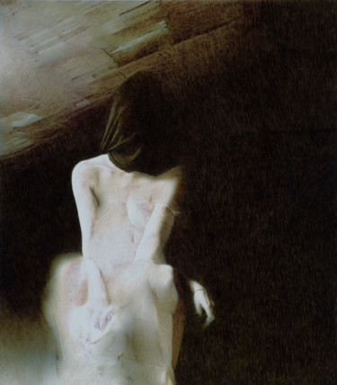 Painting titled "Velo" by Angela Maltoni, Original Artwork