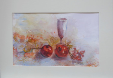 Painting titled "GRANADAS 4" by Ana María Gonzalez Jimenez, Original Artwork, Watercolor