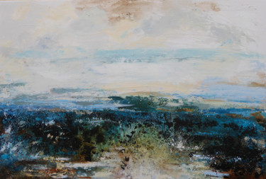Pintura intitulada "paisaje abstracto 2…" por Ana María Gonzalez Jimenez, Obras de arte originais, Acrílico