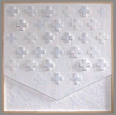 Imaginary medieval flag 1 Collages intitulée "Imaginary medieval…" par Ana-Maria Panaitescu, Œuvre d'art originale, Collages