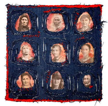 My dowry, these women "My dowry, these wom…" başlıklı Tekstil Sanatı Ana-Maria Panaitescu tarafından, Orijinal sanat, Kumaş