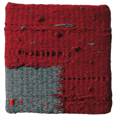 Textilkunst mit dem Titel "For Irina's sake (2)" von Ana-Maria Panaitescu, Original-Kunstwerk, Schnur Kunst