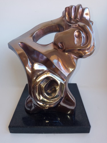 Escultura intitulada "O que toca a mulher" por Anamaria Vieira, Obras de arte originais, Bronze