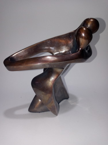 Sculptuur getiteld "Dança comigo" door Anamaria Vieira, Origineel Kunstwerk, Bronzen