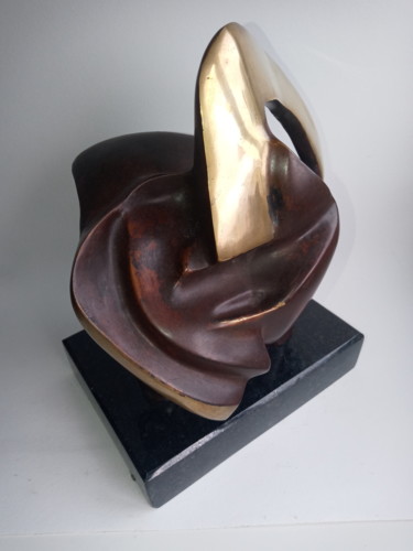 Sculptuur getiteld "Cabeças" door Anamaria Vieira, Origineel Kunstwerk, Bronzen