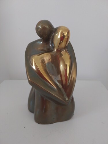 Sculptuur getiteld "Aconchego" door Anamaria Vieira, Origineel Kunstwerk, Bronzen