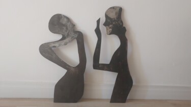 Sculpture titled "Miragem" by Anamaria Vieira, Original Artwork, Metals