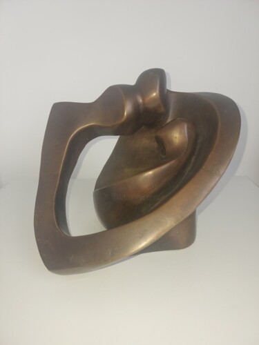 Скульптура под названием "Laços do amor" - Anamaria Vieira, Подлинное произведение искусства, Бронза