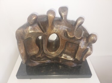 Скульптура под названием "Família" - Anamaria Vieira, Подлинное произведение искусства, Бронза